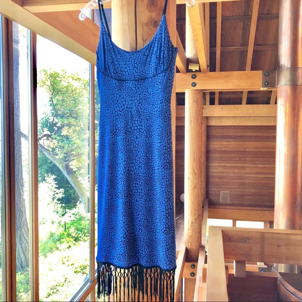 EUC ✨Classic Boho Dress w fringe - Picture 2 of 8